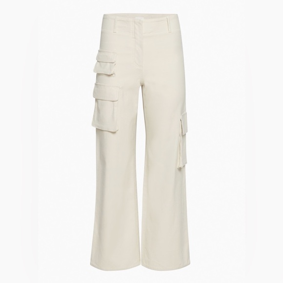 Aritzia Wilfred Picture Tan Cream Cargo Pants - Picture 1 of 8